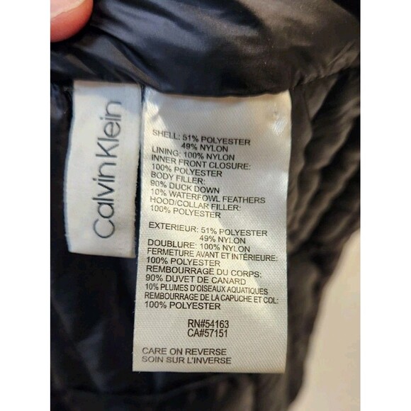 Calvin Klein 7° Warmth Factor Premium Down Jacket Women M Packable Coat - Picture 7 of 13